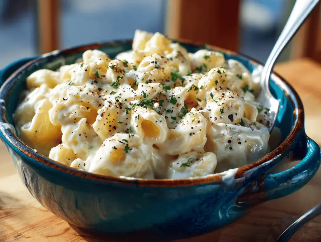white cheddar mac and cheese - featured image