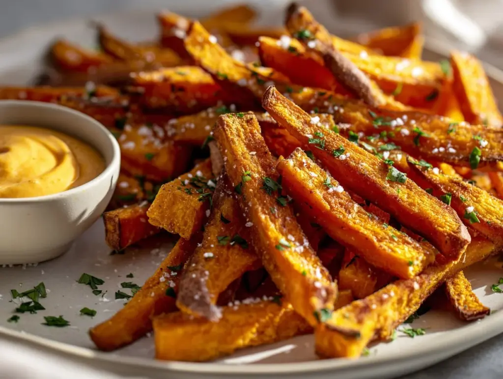 air fryer sweet potato fries - featured image