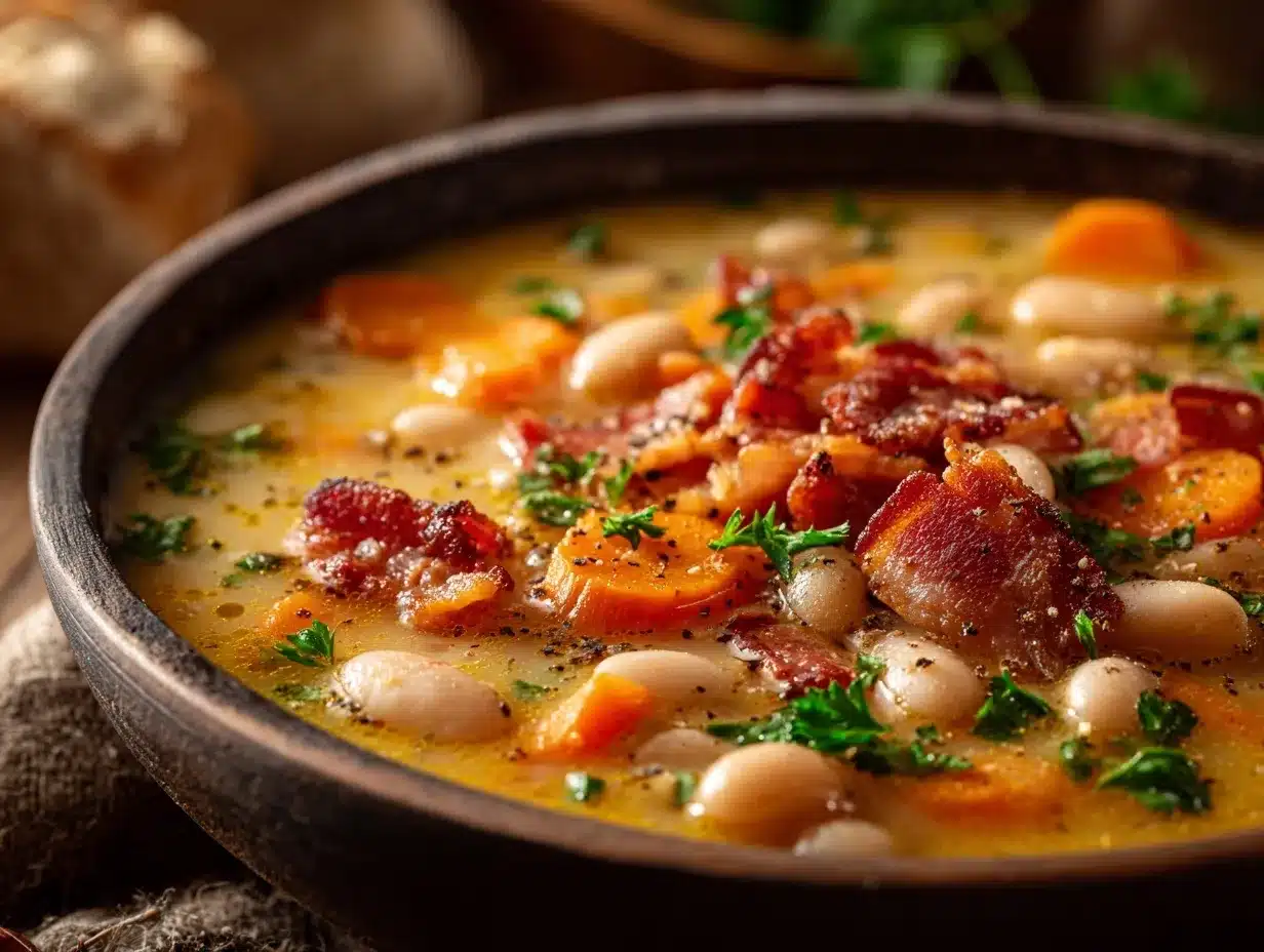 Bacon & White Bean Soup preparation steps