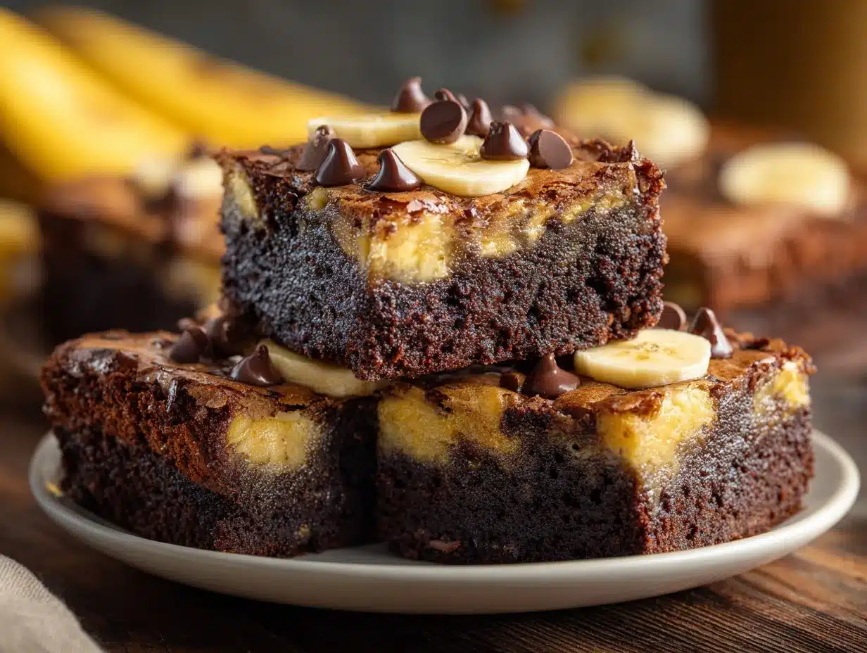 Banana Bread Brownies preparation steps