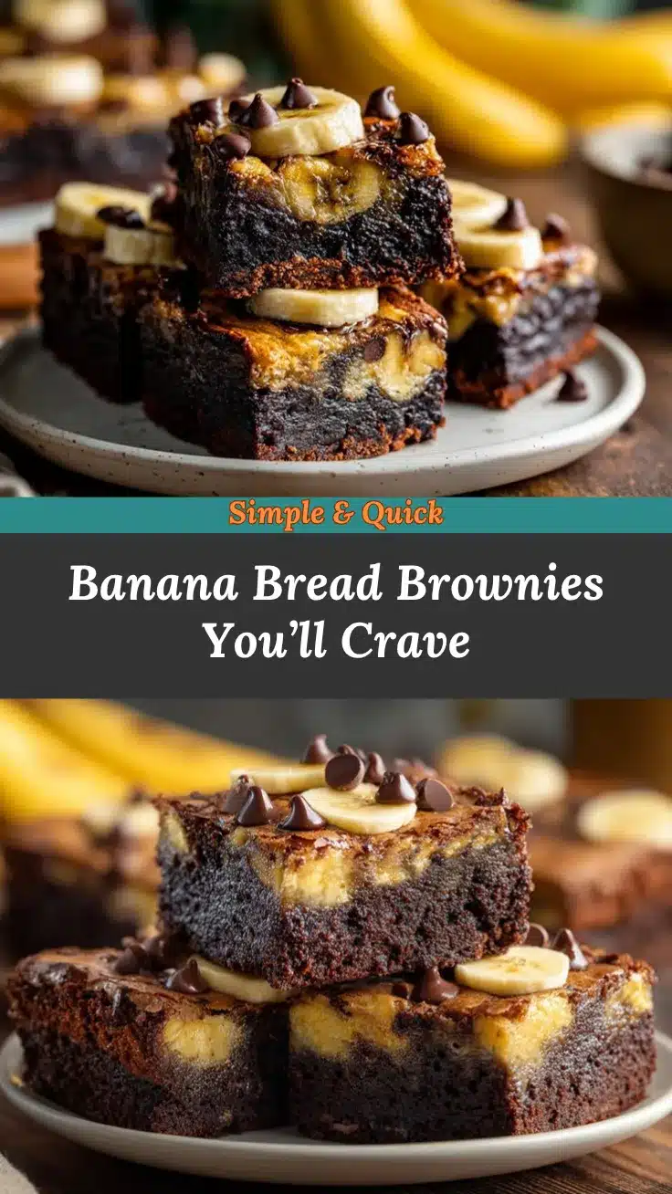 Banana Bread Brownies recipe