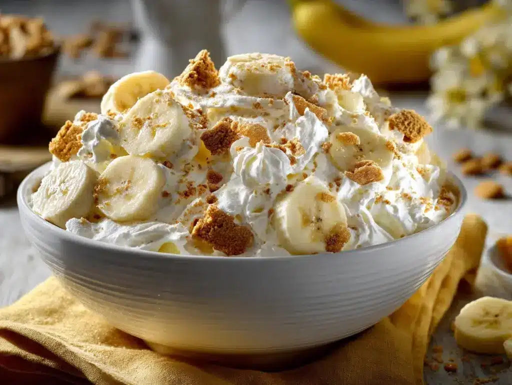 Banana Pudding Fluff Salad - featured image