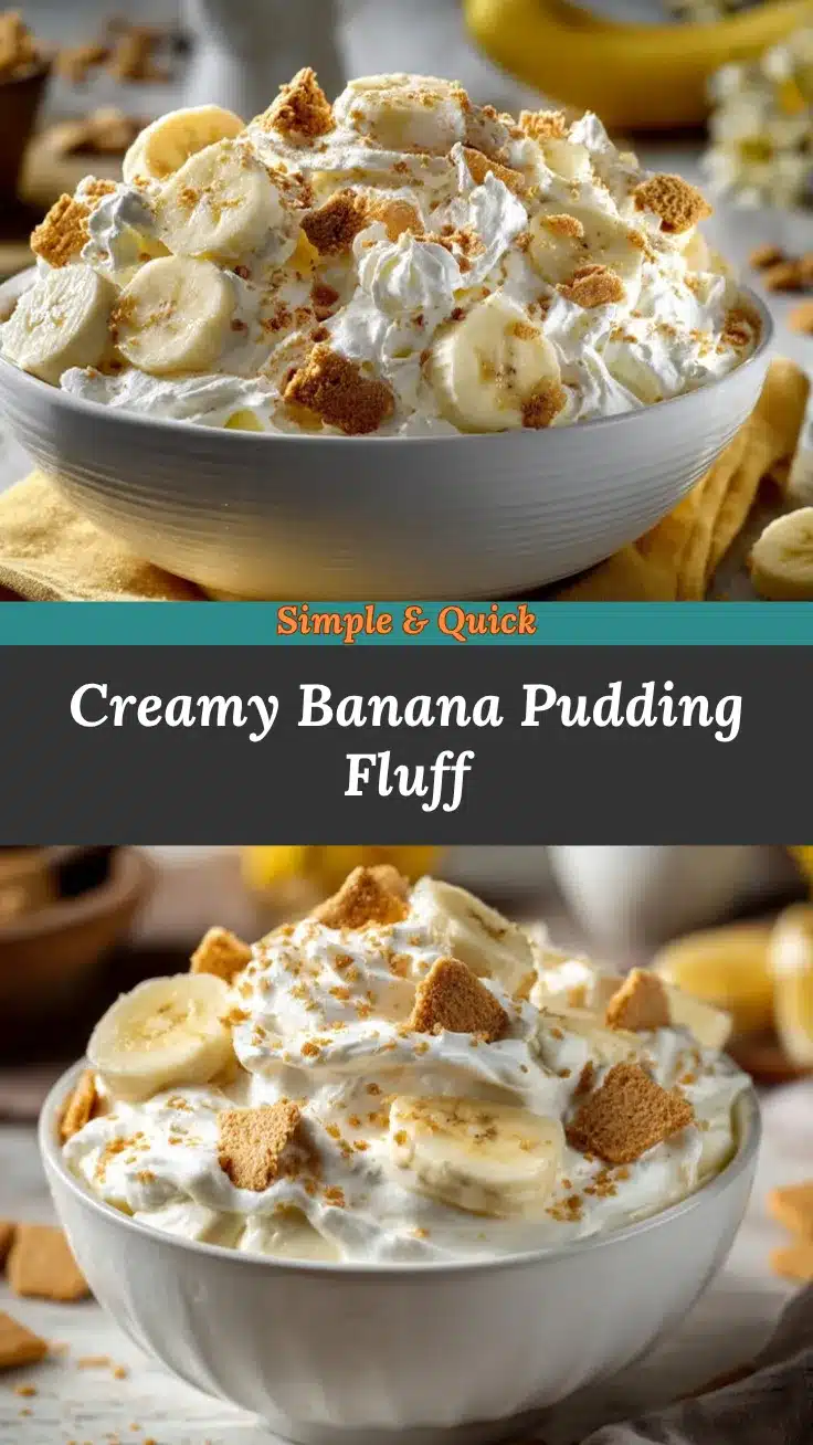 Banana Pudding Fluff Salad recipe