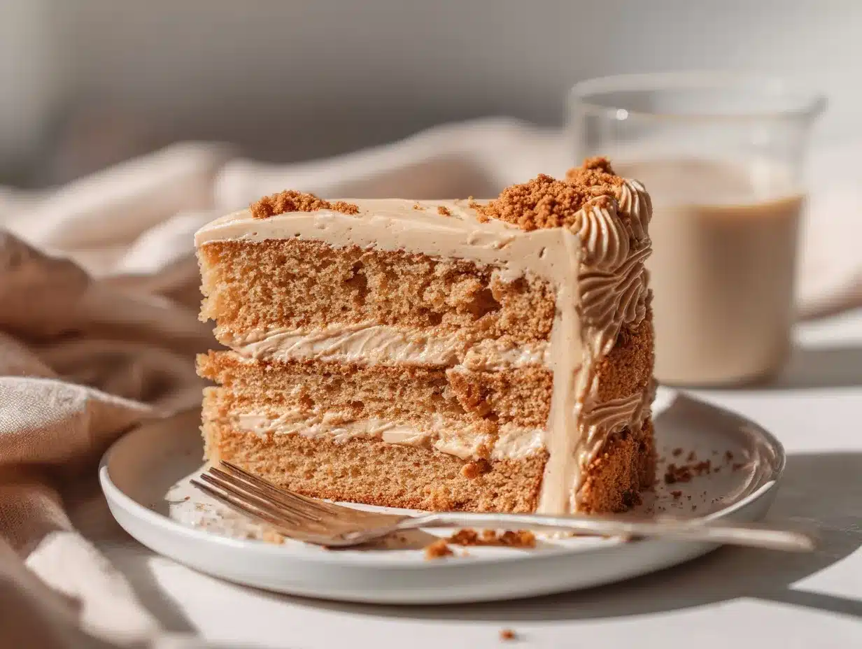 Biscoff cake preparation steps
