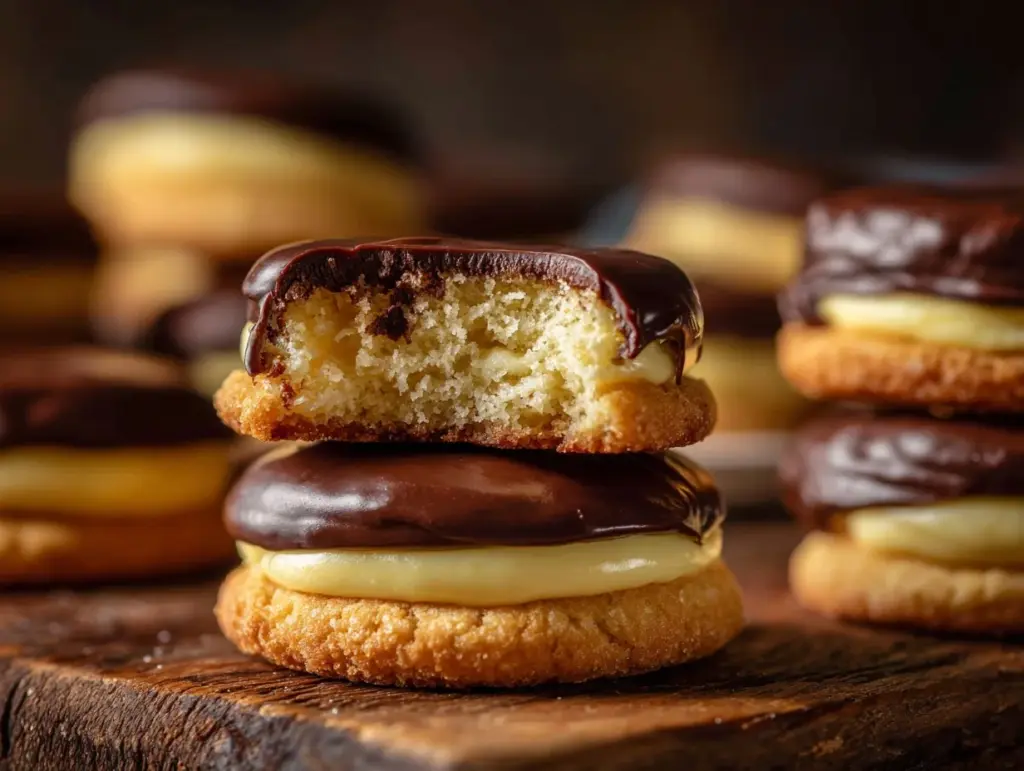 Boston Cream Pie Cookies - featured image