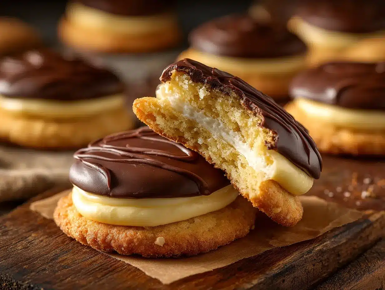 Boston Cream Pie Cookies preparation steps