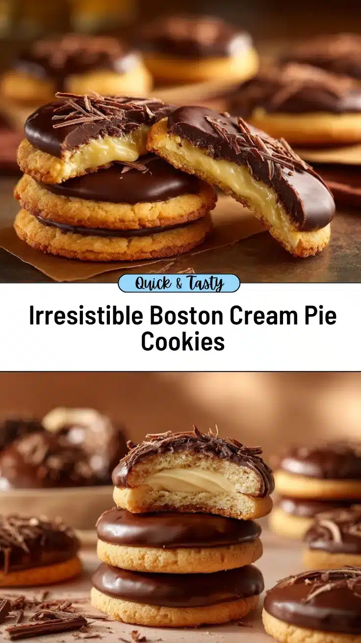 Boston Cream Pie Cookies recipe