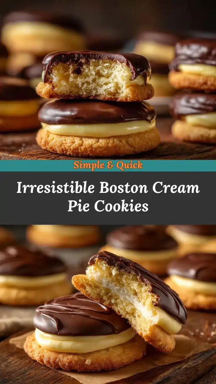 Boston Cream Pie Cookies recipe