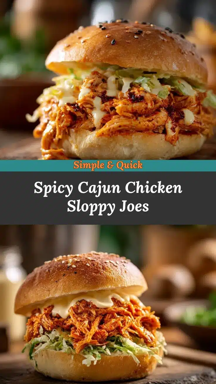 Cajun Chicken Sloppy Joes recipe