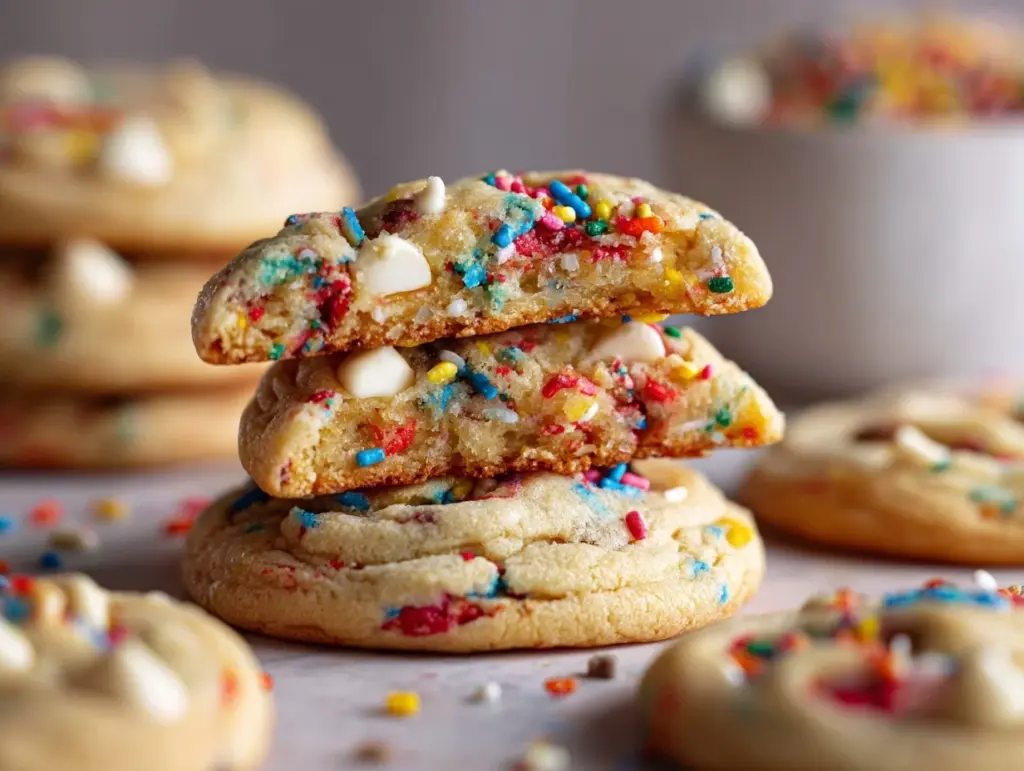 cake batter cookies - featured image