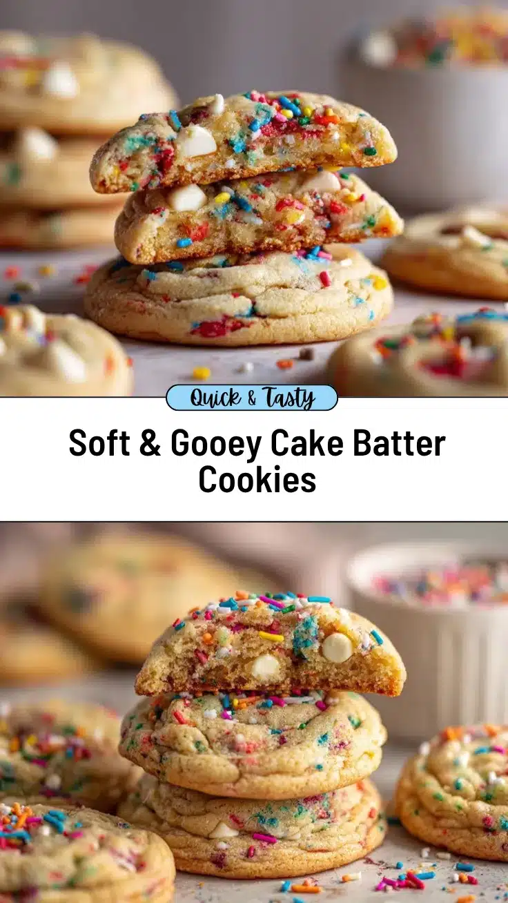 cake batter cookies recipe