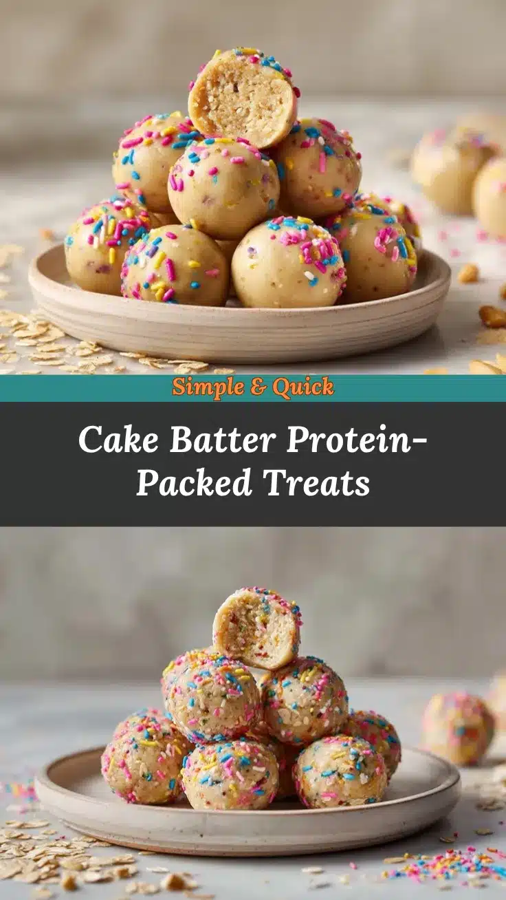 cake batter protein balls recipe