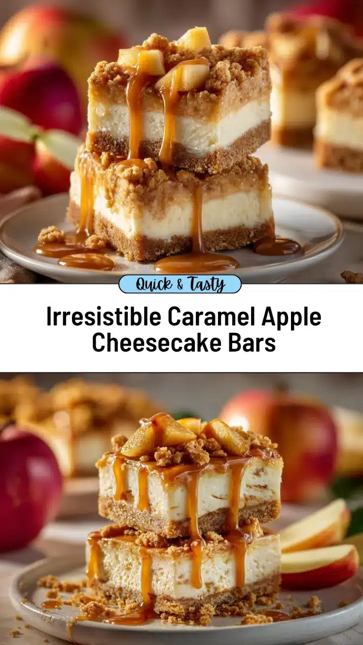 caramel apple cheesecake bars recipe