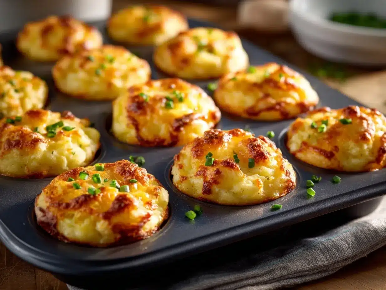 cheesy mashed potato puffs preparation steps