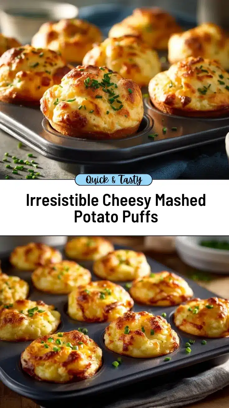 cheesy mashed potato puffs recipe