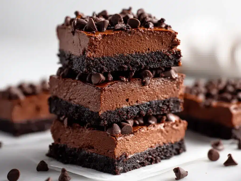 Chocolate Cheesecake Bars - featured image