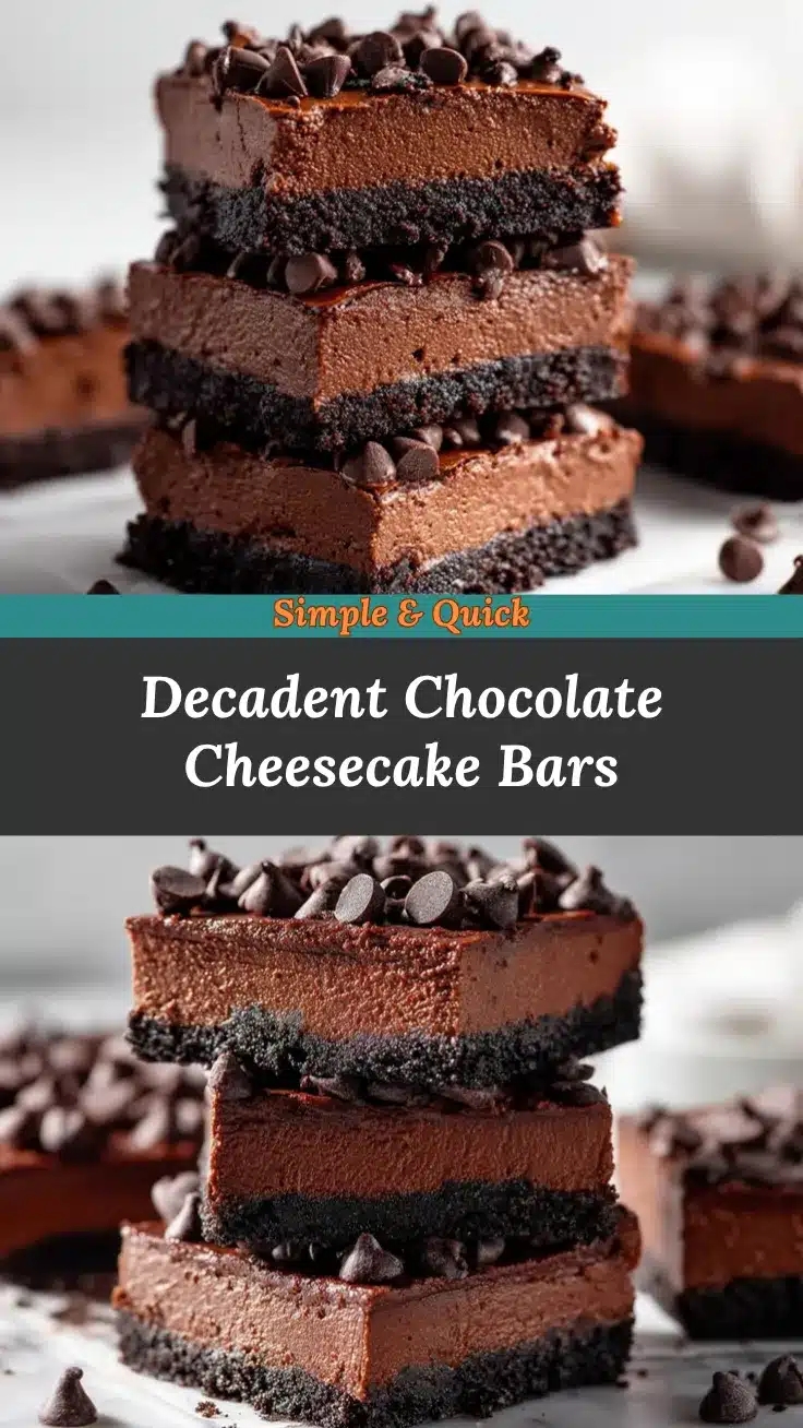 Chocolate Cheesecake Bars recipe