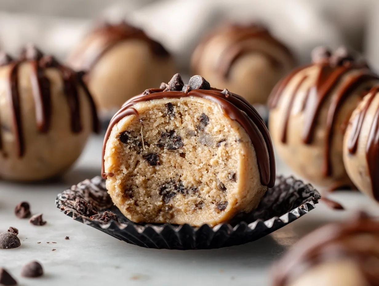 chocolate chip protein balls preparation steps