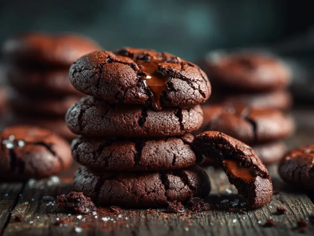chocolate lava brownie cookies - featured image