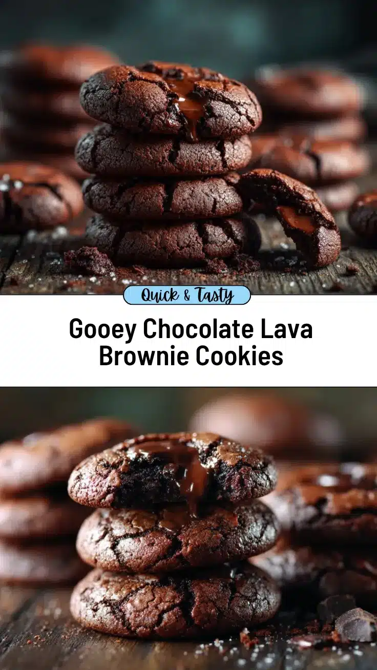 chocolate lava brownie cookies recipe