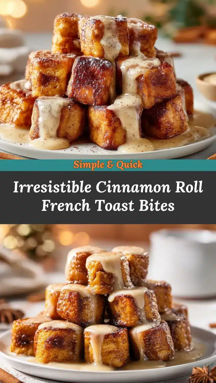 Cinnamon Roll French Toast Bites recipe