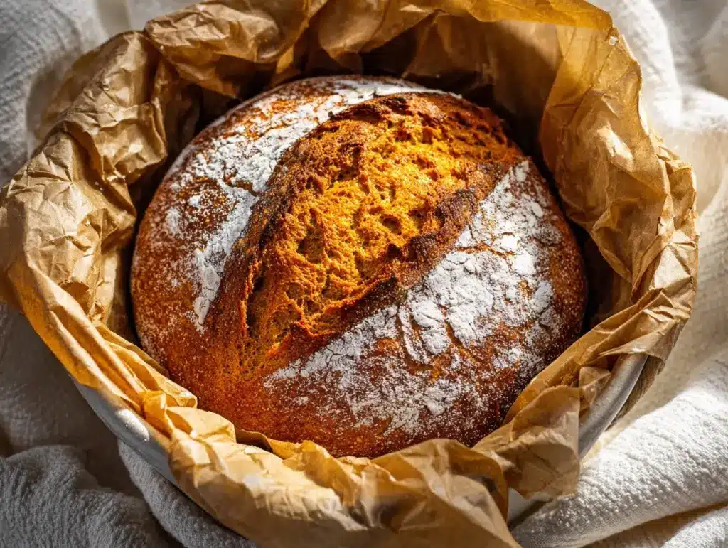 Dutch oven pumpkin bread - featured image