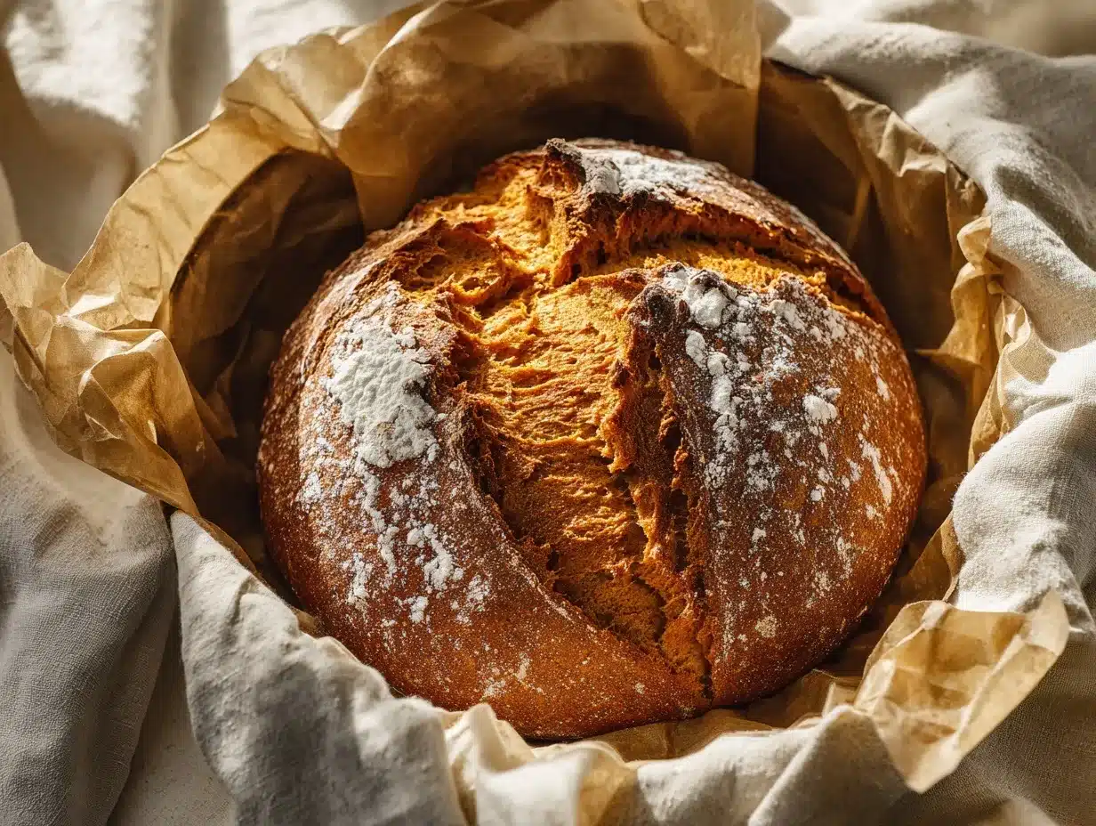 Dutch oven pumpkin bread preparation steps