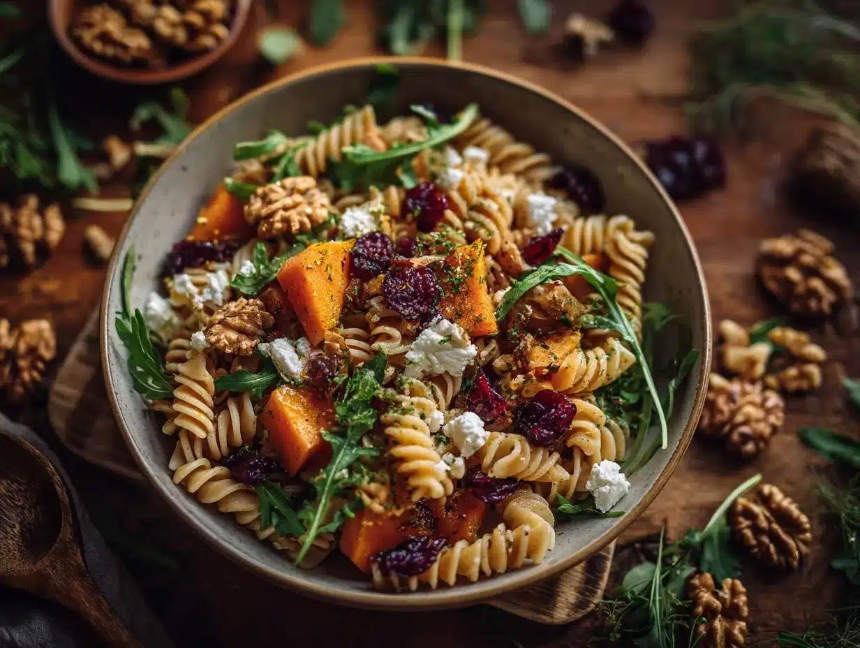 Fall Harvest Pasta Salad preparation steps