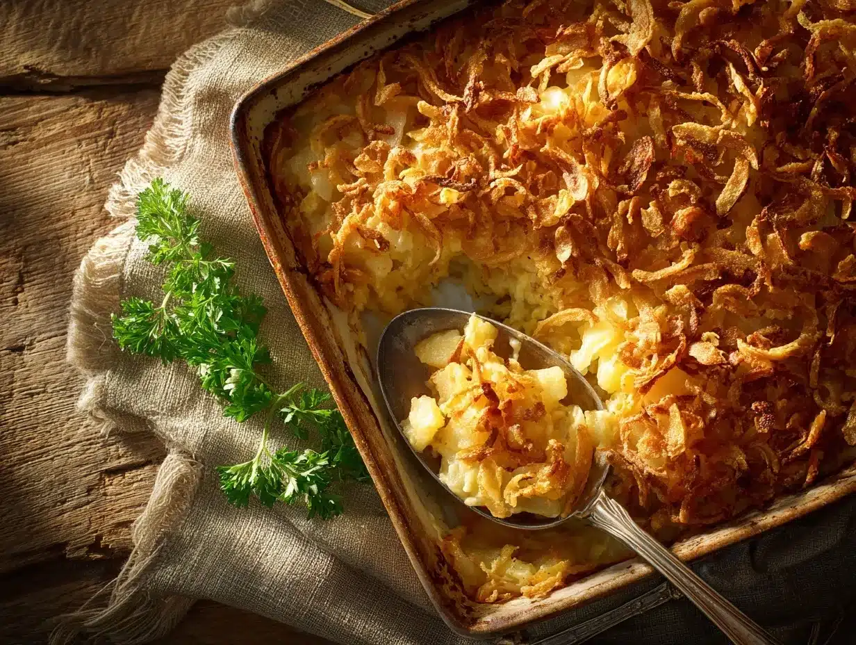 French Onion Funeral Potatoes preparation steps