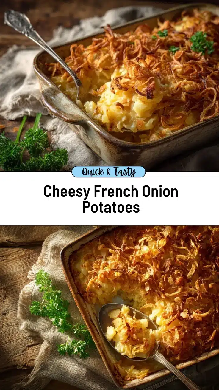 French Onion Funeral Potatoes recipe