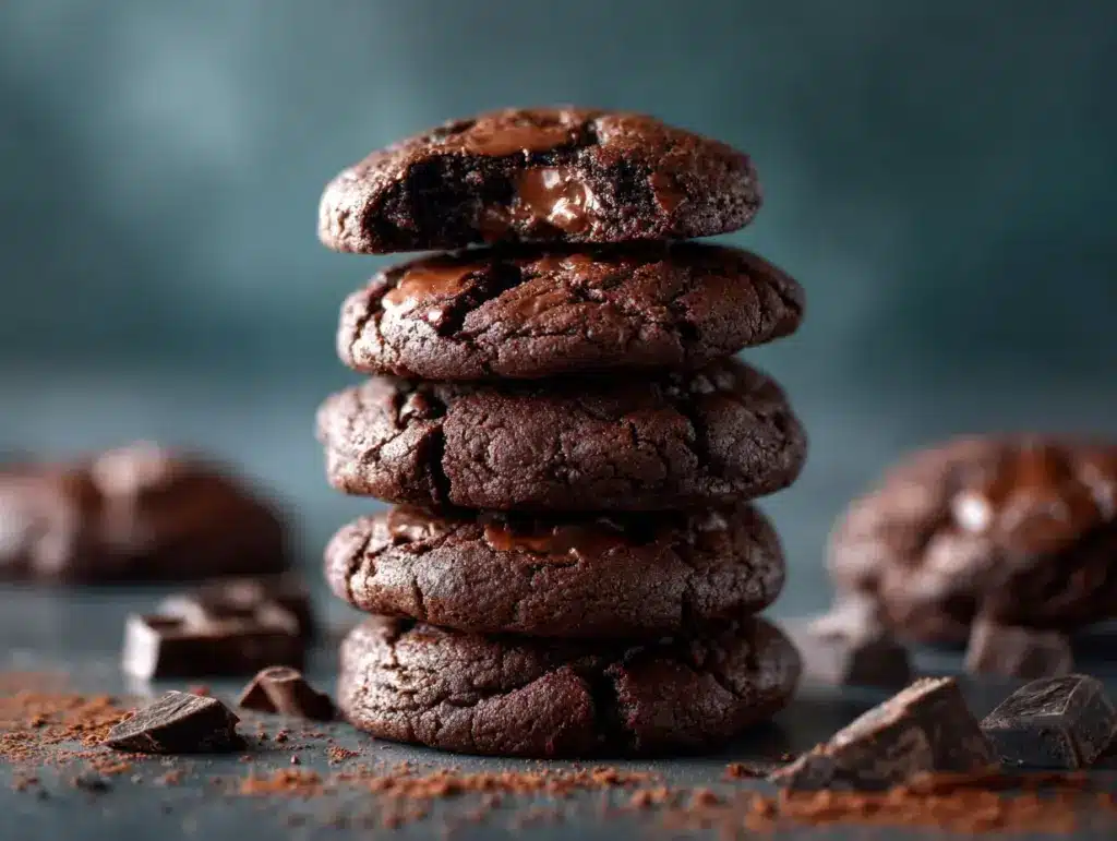 fudgy brownie cookies - featured image