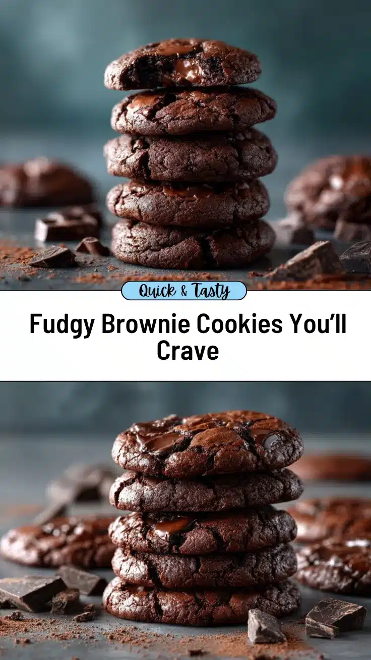 fudgy brownie cookies recipe