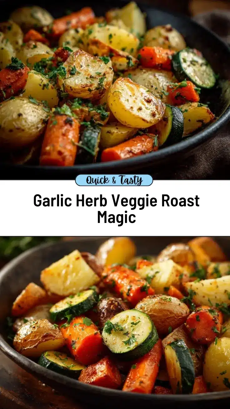 garlic herb roasted veggies recipe