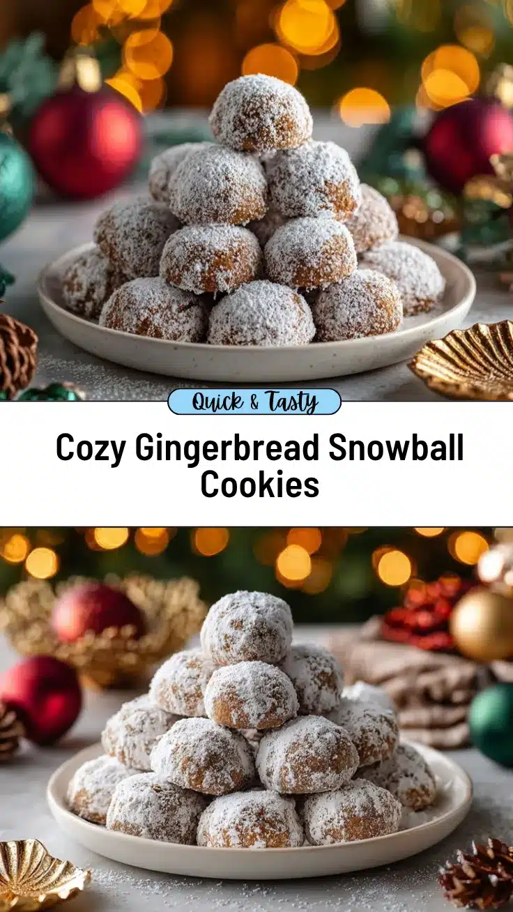 gingerbread snowball cookies recipe
