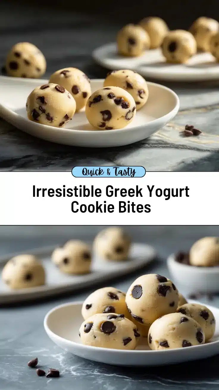 Greek yogurt cookie dough bites recipe