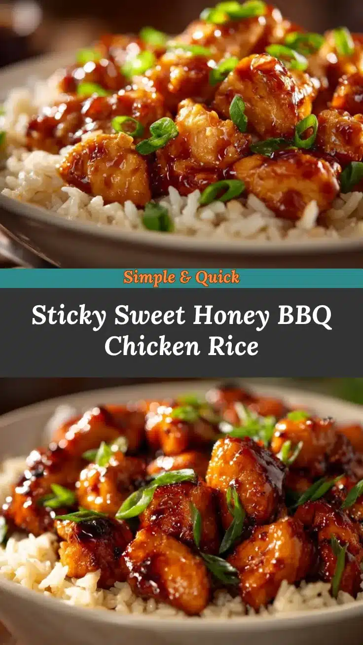 Honey BBQ Chicken Rice recipe