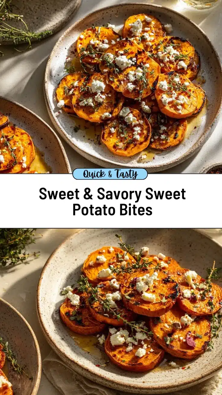 honey feta sweet potato rounds recipe