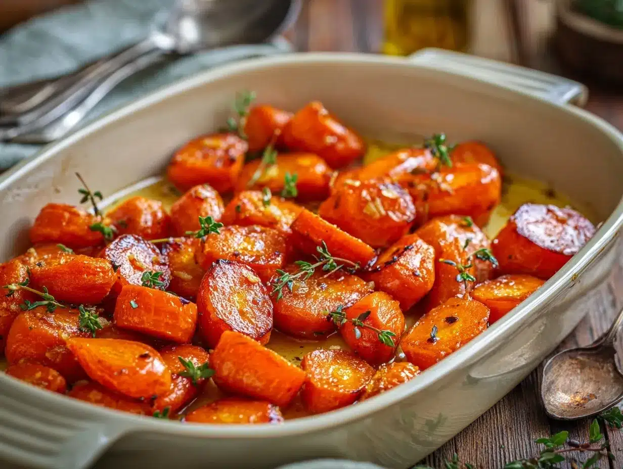 honey garlic roasted carrots preparation steps