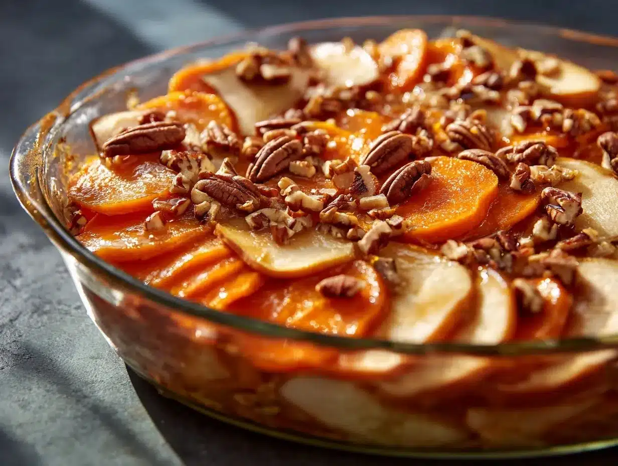 honey glazed apple sweet potato casserole preparation steps
