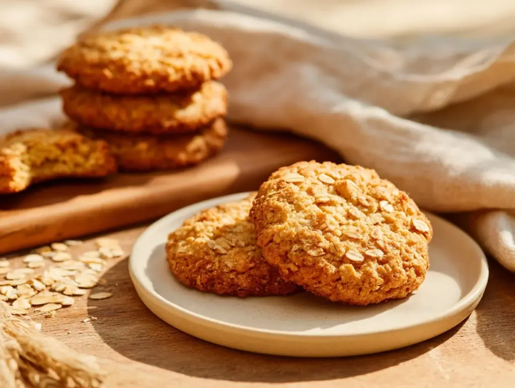 honey oatmeal cookies - featured image