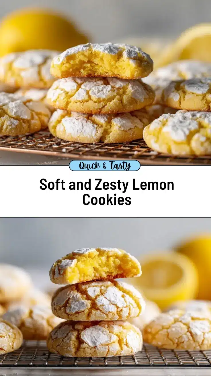 lemon crinkle cookies recipe