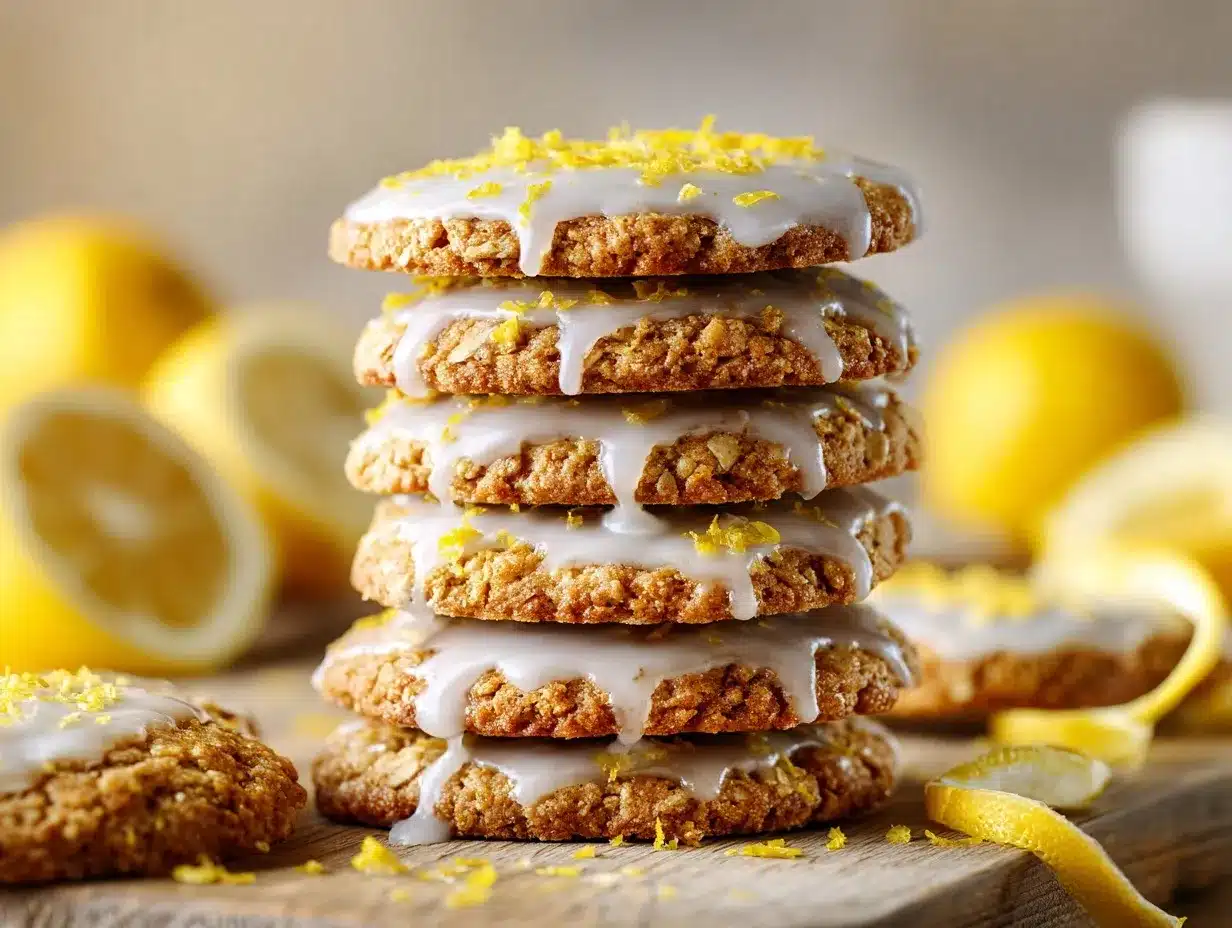 lemon oatmeal cookies preparation steps