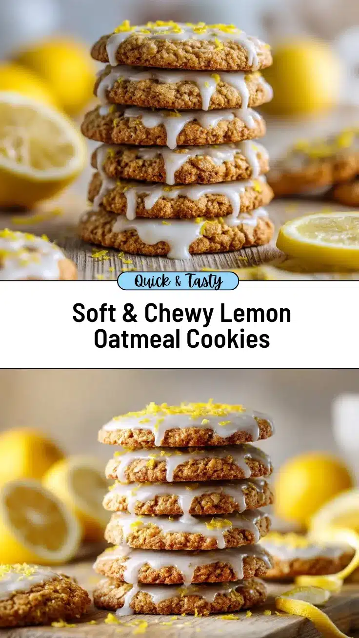 lemon oatmeal cookies recipe