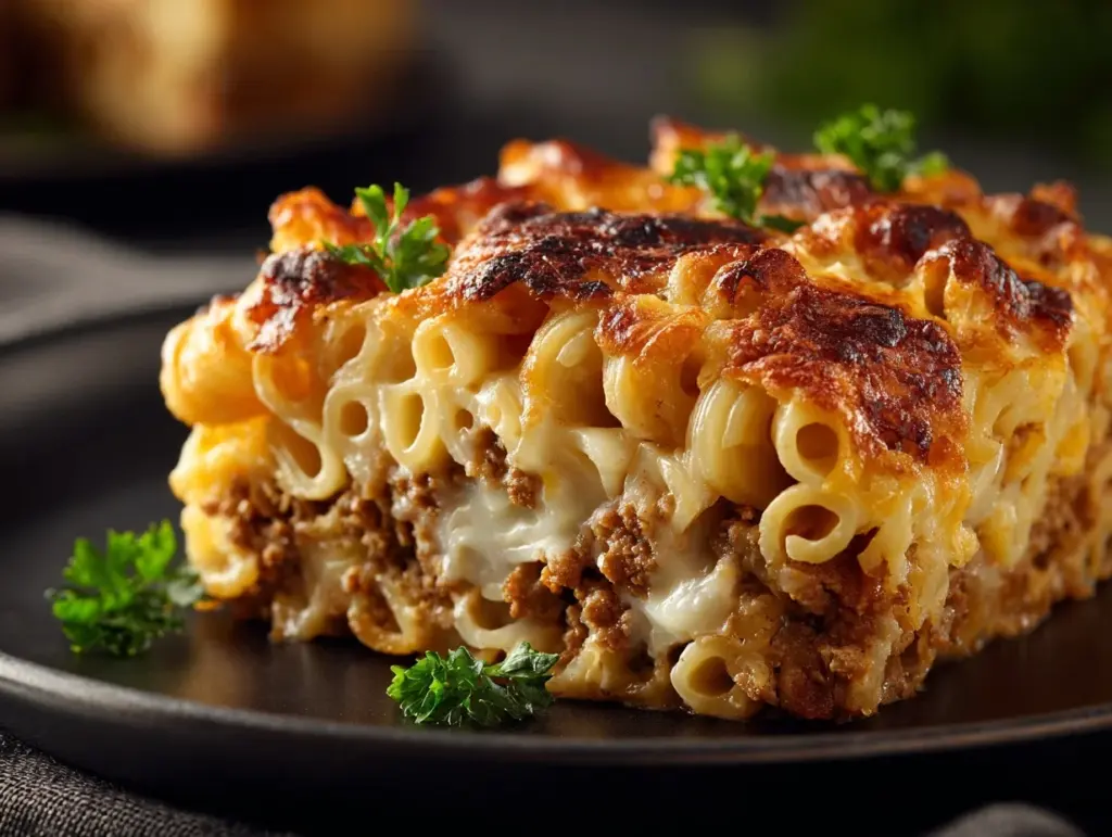 Mac and Cheese Meatloaf Casserole - featured image