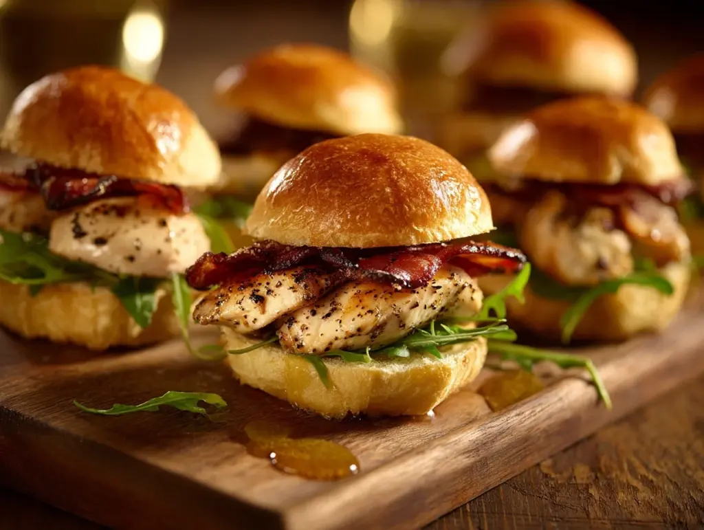 Maple Chicken Bacon Sliders - featured image