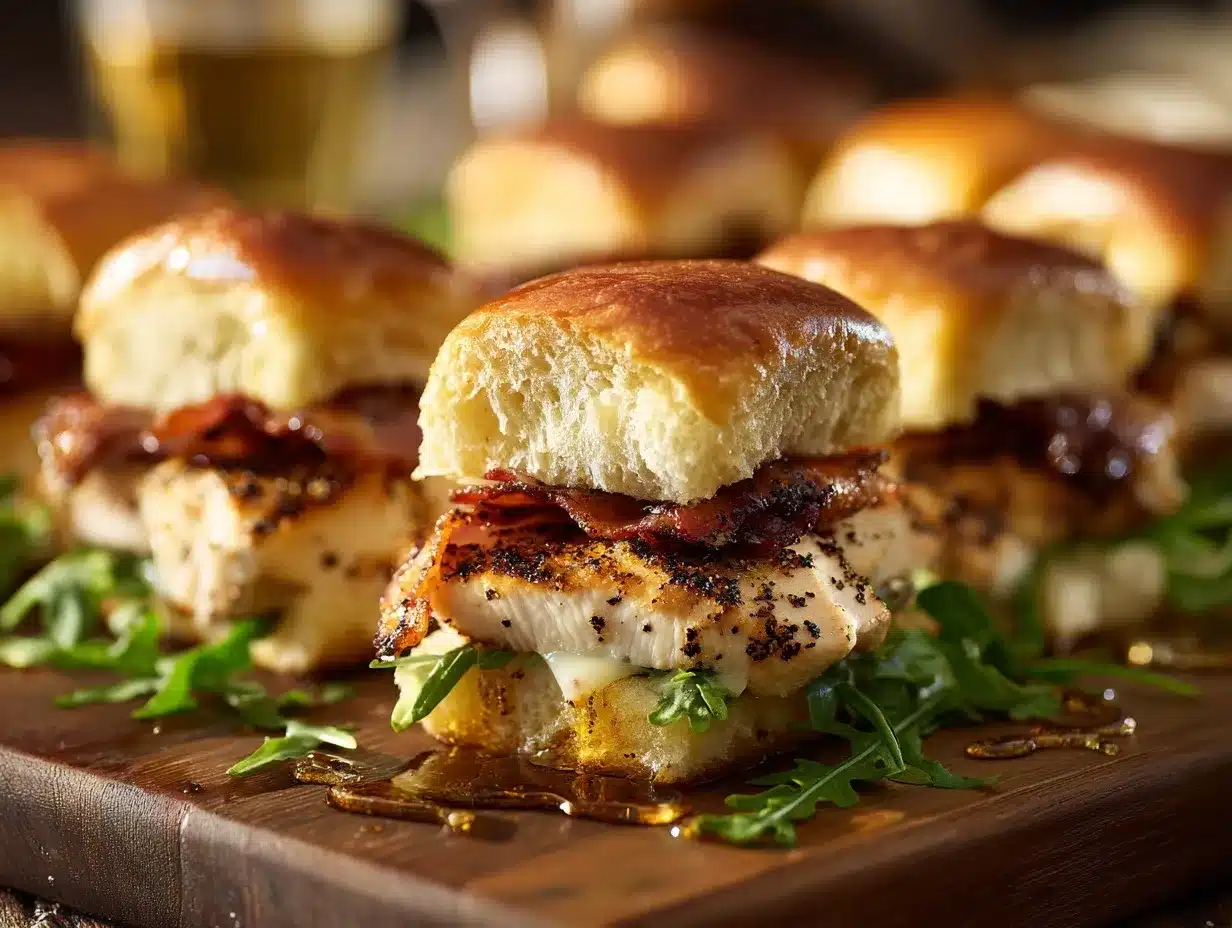 Maple Chicken Bacon Sliders preparation steps