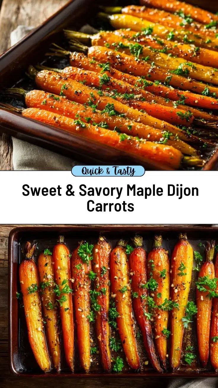 maple dijon roasted carrots recipe