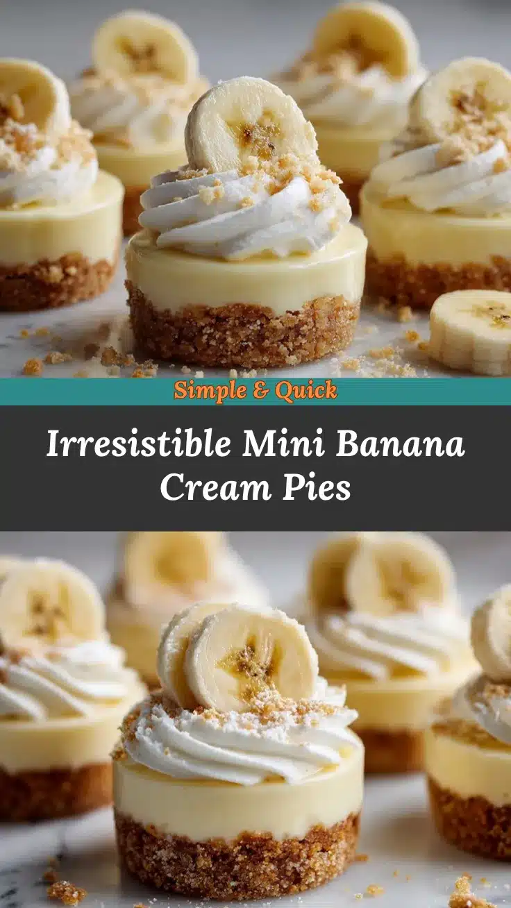 mini banana cream pies recipe