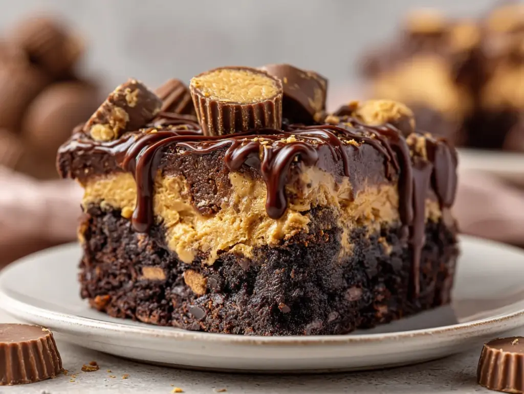 Peanut Butter Cup Dump Cake - featured image