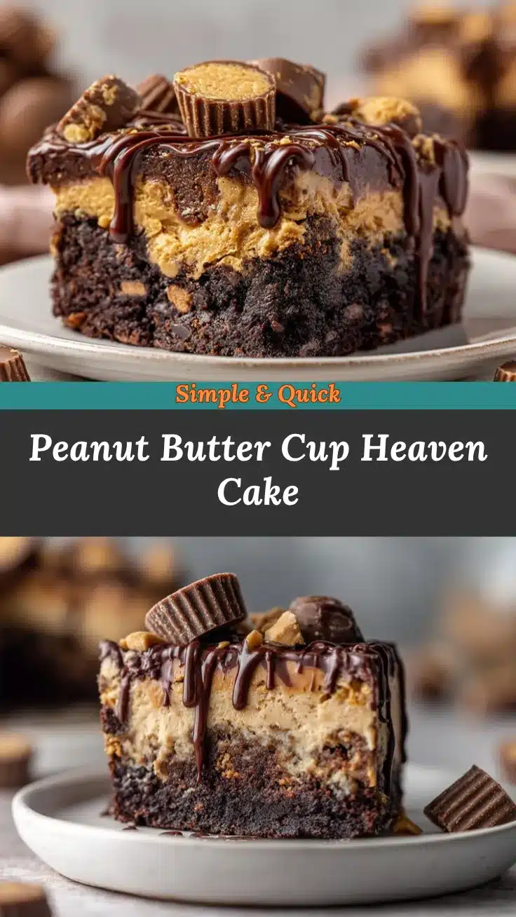 Peanut Butter Cup Dump Cake recipe